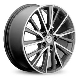 КиК КР010 (18_Xceed) 7.5x18 PCD5x114.3 ET45 Dia67.1 Diamond gloss graphite